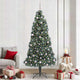 Vidaxx künstlicher Weihnachtsbaum mit Beleuchtung und Kugelset grün 240 cm Kappe