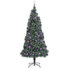 VidaXL Künstlicher Weihnachtsbaum mit Kugeln Set, beleuchtet grün 240 cm Kappe