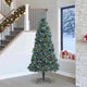 Vidaxx künstlicher beleuchteter Weihnachtsbaum mit Kugelset grün 240 cm