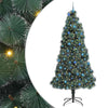 Vidaxx künstlicher beleuchteter Weihnachtsbaum mit Kugelset grün 240 cm