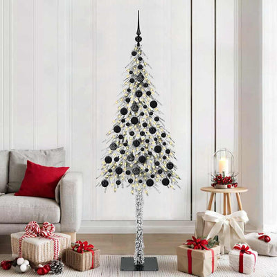 VidaXL Weihnachtsbaum mit 300 LEDs mit standardmäßigem weißem 180 cm PE und Stahl