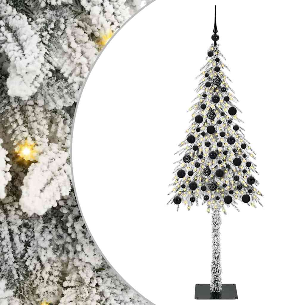 VidaXL Weihnachtsbaum mit 300 LEDs mit standardmäßigem weißem 180 cm PE und Stahl