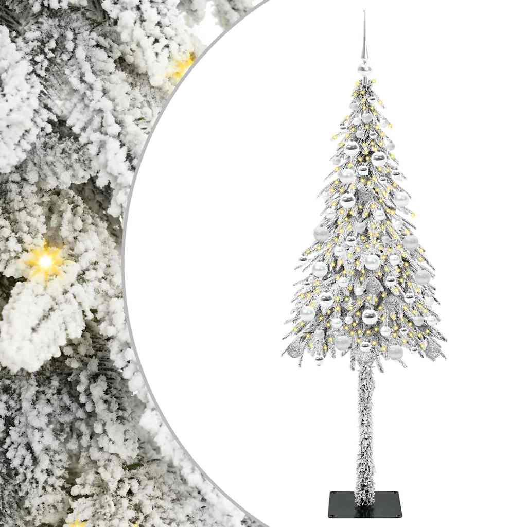 VidaXL Weihnachtsbaum mit 300 LEDs mit standardmäßigem weißem 180 cm PE und Stahl