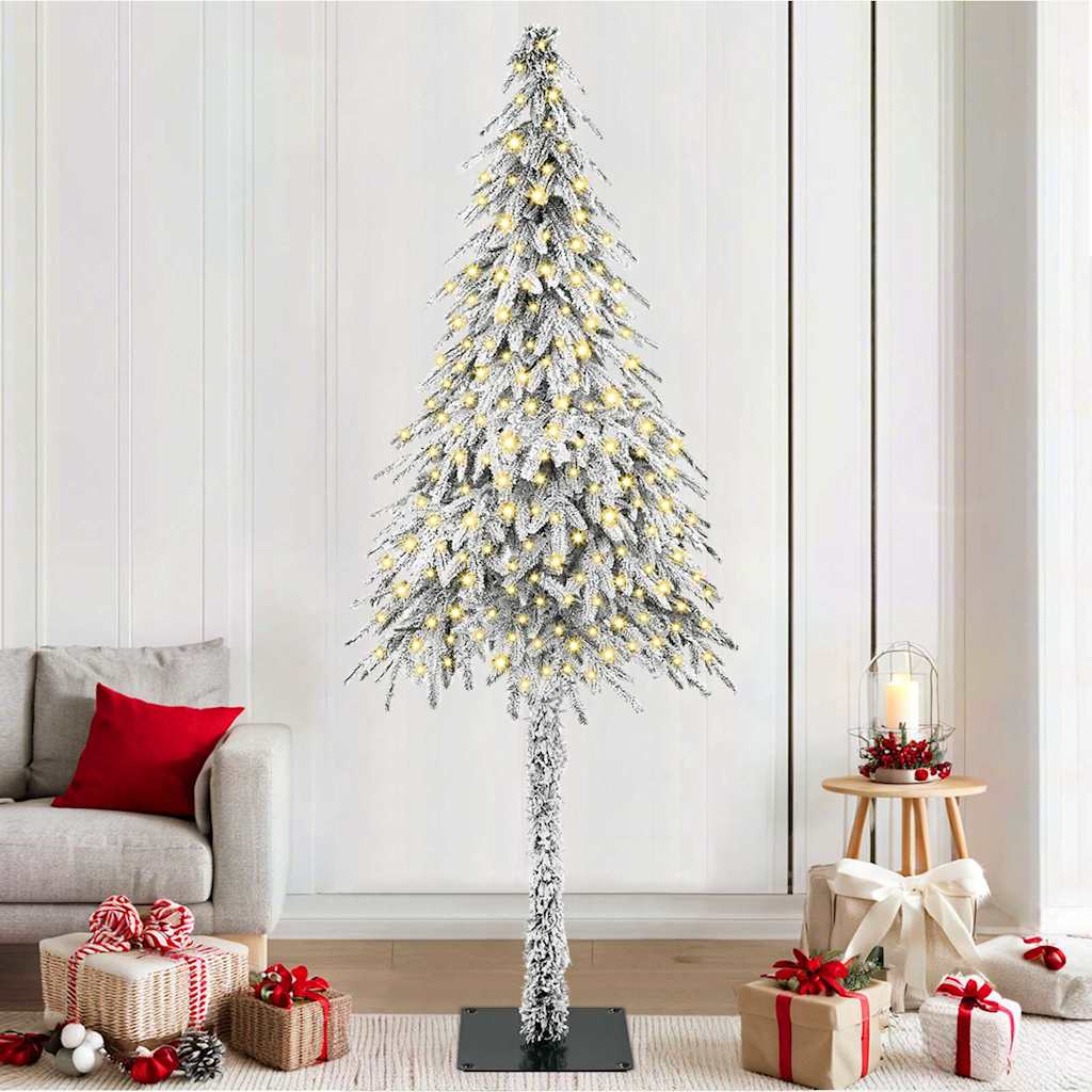 Vidaxx Weihnachtsbaum mit 300 LEDs mit standardmäßigem weißem 210 cm PE und Stahl