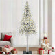 Vidaxx Weihnachtsbaum mit 300 LEDs mit standardmäßigem weißem 210 cm PE und Stahl