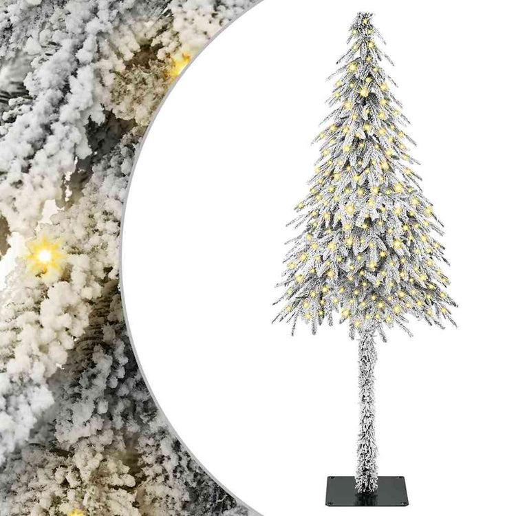 Vidaxx Weihnachtsbaum mit 300 LEDs mit standardmäßigem weißem 210 cm PE und Stahl