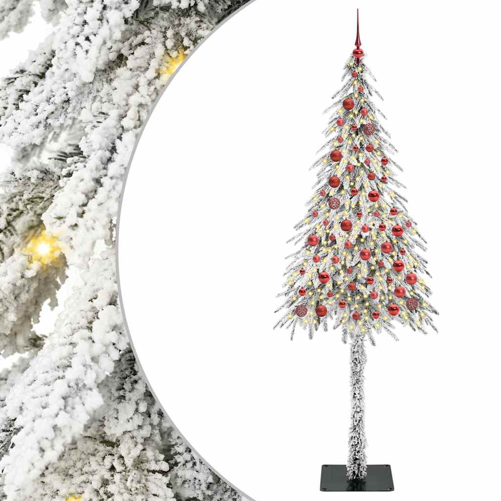 Vidaxx Weihnachtsbaum mit 300 LEDs mit standardmäßigem weißem 210 cm PE und Stahl