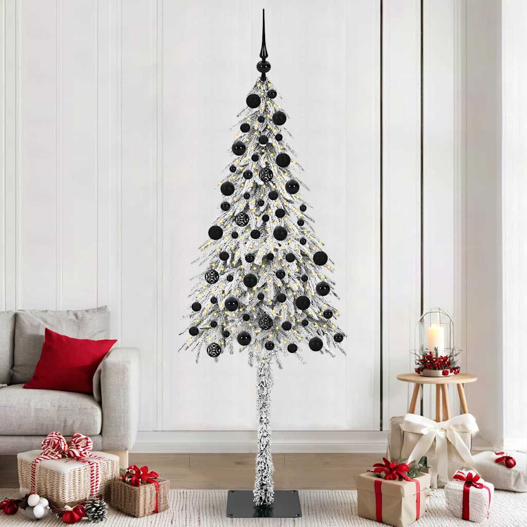 Vidaxx Weihnachtsbaum mit 300 LEDs mit standardmäßigem weißem 210 cm PE und Stahl