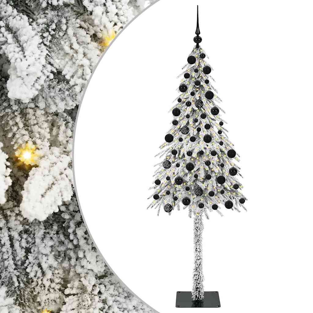 Vidaxx Weihnachtsbaum mit 300 LEDs mit standardmäßigem weißem 210 cm PE und Stahl