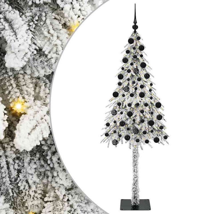Vidaxx Weihnachtsbaum mit 300 LEDs mit standardmäßigem weißem 210 cm PE und Stahl