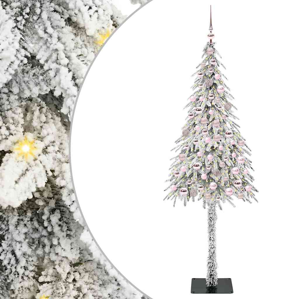 Vidaxx Weihnachtsbaum mit 300 LEDs mit standardmäßigem weißem 210 cm PE und Stahl