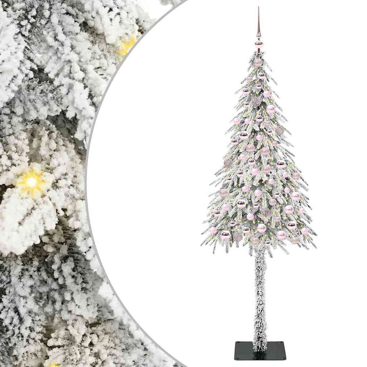 Vidaxx Weihnachtsbaum mit 300 LEDs mit standardmäßigem weißem 210 cm PE und Stahl