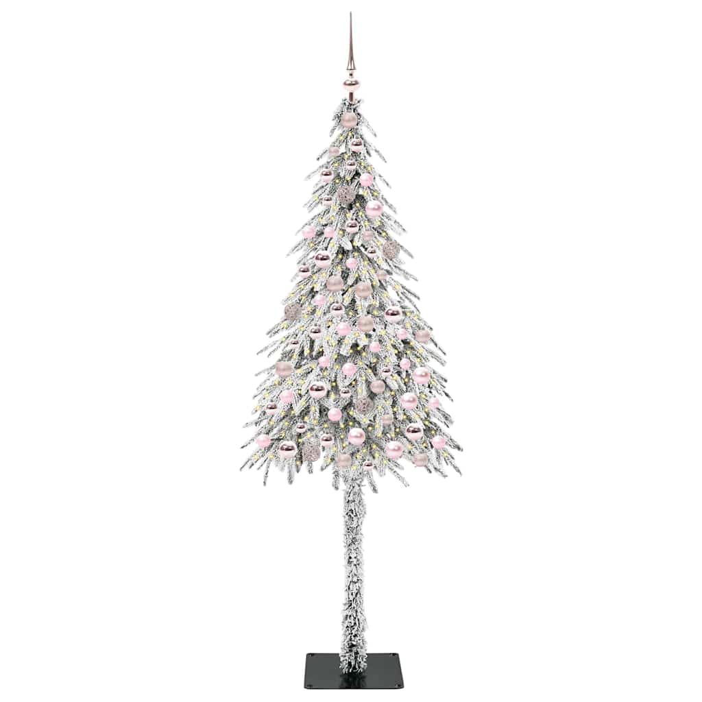 Vidaxx Weihnachtsbaum mit 300 LEDs mit standardmäßigem weißem 210 cm PE und Stahl