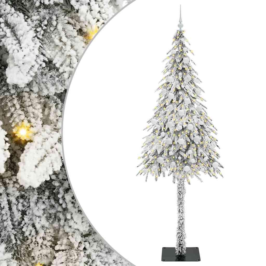 Vidaxx Weihnachtsbaum mit 300 LEDs mit standardmäßigem weißem 210 cm PE und Stahl