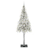 Vidaxx Weihnachtsbaum mit 300 LEDs mit standardmäßigem weißem 210 cm PE und Stahl