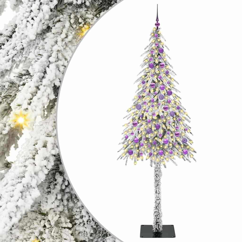 Vidaxx Weihnachtsbaum mit 300 LEDs mit standardmäßigem weißem 210 cm PE und Stahl