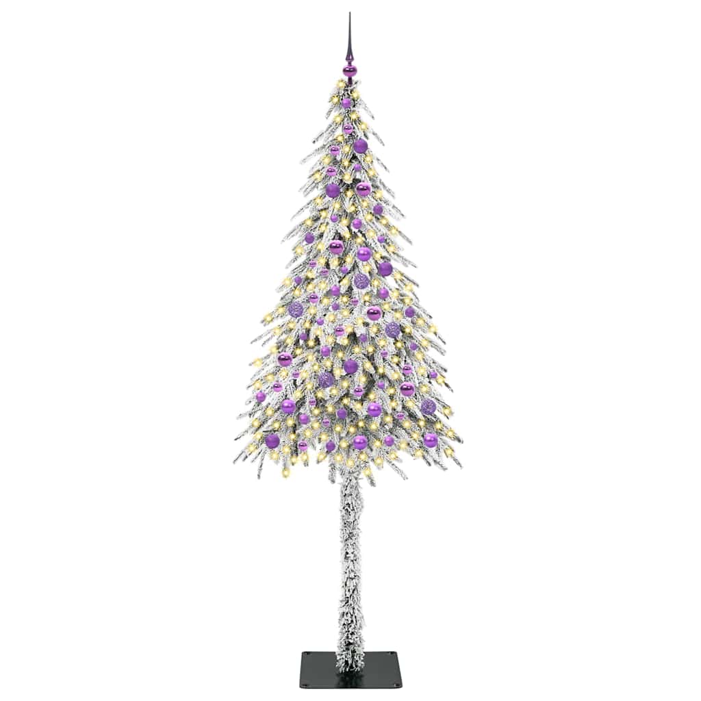 Vidaxx Weihnachtsbaum mit 300 LEDs mit standardmäßigem weißem 210 cm PE und Stahl