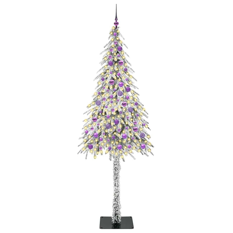 Vidaxx Weihnachtsbaum mit 300 LEDs mit standardmäßigem weißem 210 cm PE und Stahl