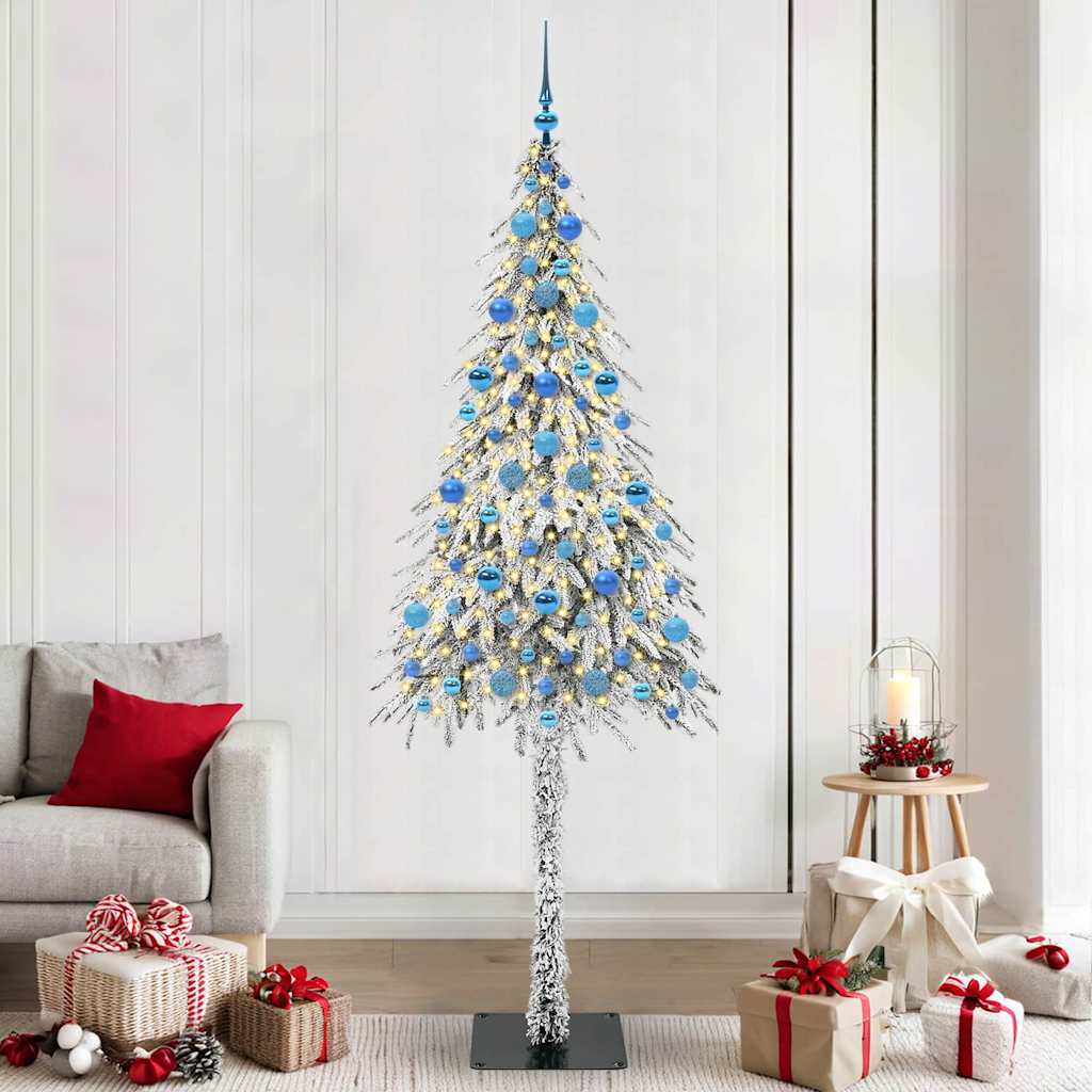 Vidaxx Weihnachtsbaum mit 300 LEDs mit standardmäßigem weißem 210 cm PE und Stahl