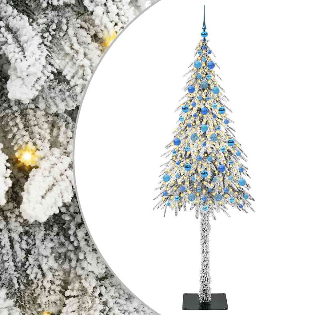 Vidaxx Weihnachtsbaum mit 300 LEDs mit standardmäßigem weißem 210 cm PE und Stahl