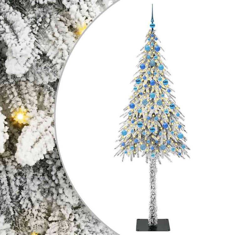 Vidaxx Weihnachtsbaum mit 300 LEDs mit standardmäßigem weißem 210 cm PE und Stahl