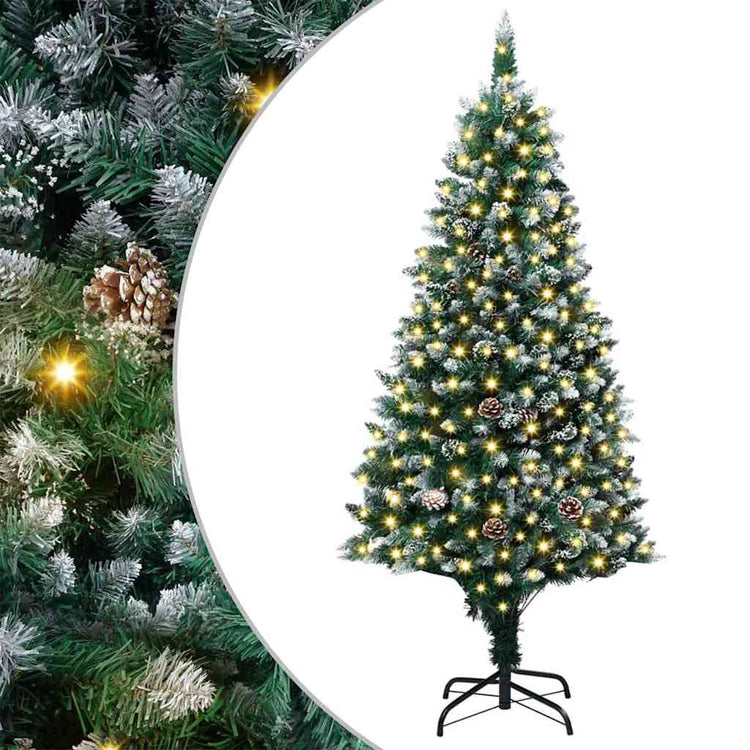 Vidaxx künstlicher Weihnachtsbaum grün 180 cm PVC und Stahl und Kunststoff