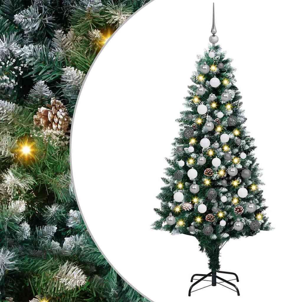 Vidaxx künstlicher Weihnachtsbaum grün 180 cm PVC und Stahl und Kunststoff