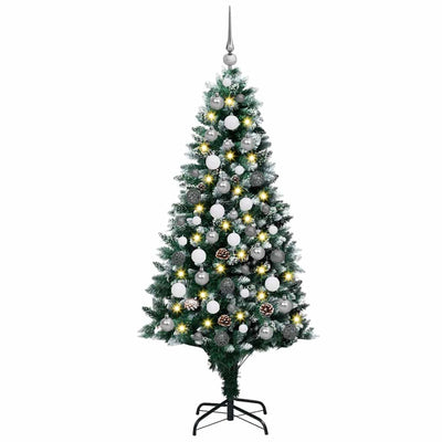 Vidaxx künstlicher Weihnachtsbaum grün 180 cm PVC und Stahl und Kunststoff