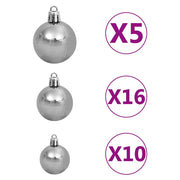 Vidaxx künstlicher Weihnachtsbaum grün 180 cm PVC und Stahl und Kunststoff - afbeelding 3