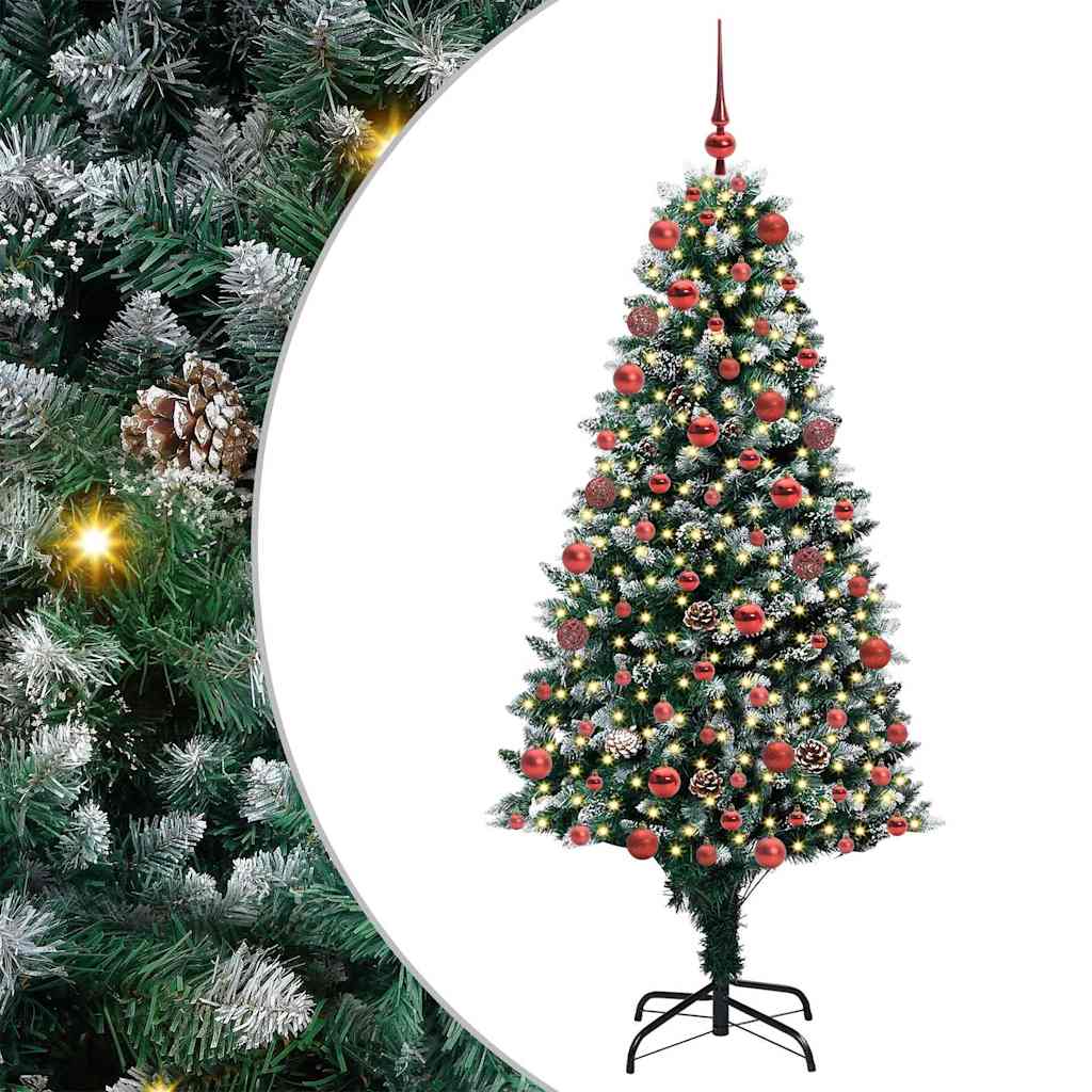 Vidaxx künstlicher Weihnachtsbaum grün 180 cm PVC und Stahl und Kunststoff