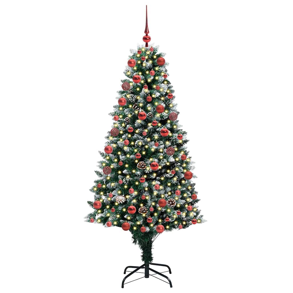 Vidaxx künstlicher Weihnachtsbaum grün 180 cm PVC und Stahl und Kunststoff
