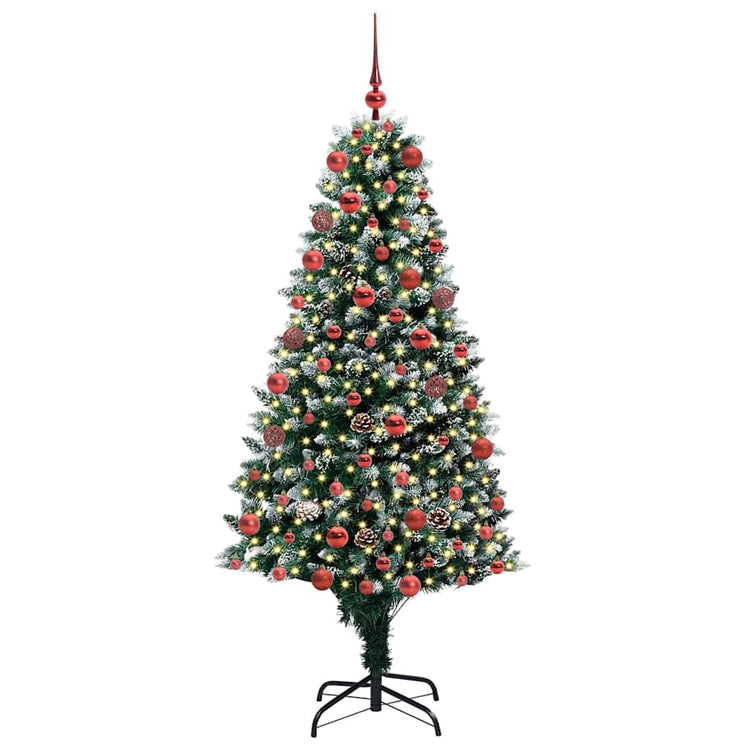 Vidaxx künstlicher Weihnachtsbaum grün 180 cm PVC und Stahl und Kunststoff