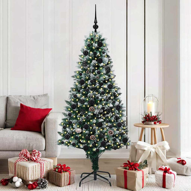 Vidaxx künstlicher Weihnachtsbaum grün 180 cm PVC und Stahl und Kunststoff