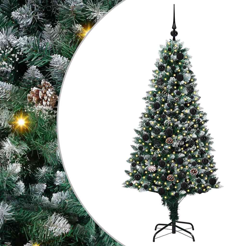 Vidaxx künstlicher Weihnachtsbaum grün 180 cm PVC und Stahl und Kunststoff