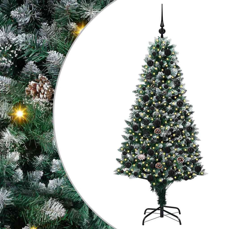 Vidaxx künstlicher Weihnachtsbaum grün 180 cm PVC und Stahl und Kunststoff