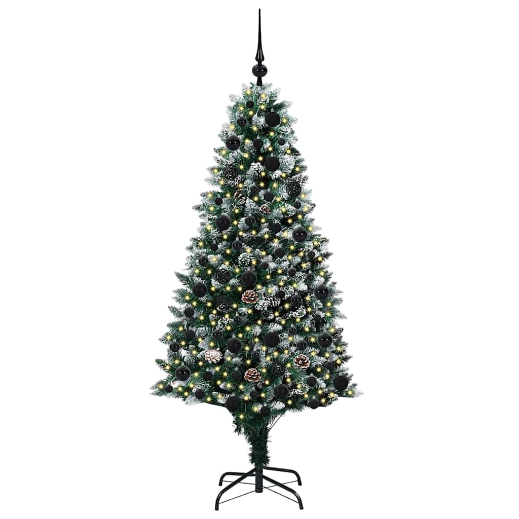 Vidaxx künstlicher Weihnachtsbaum grün 180 cm PVC und Stahl und Kunststoff