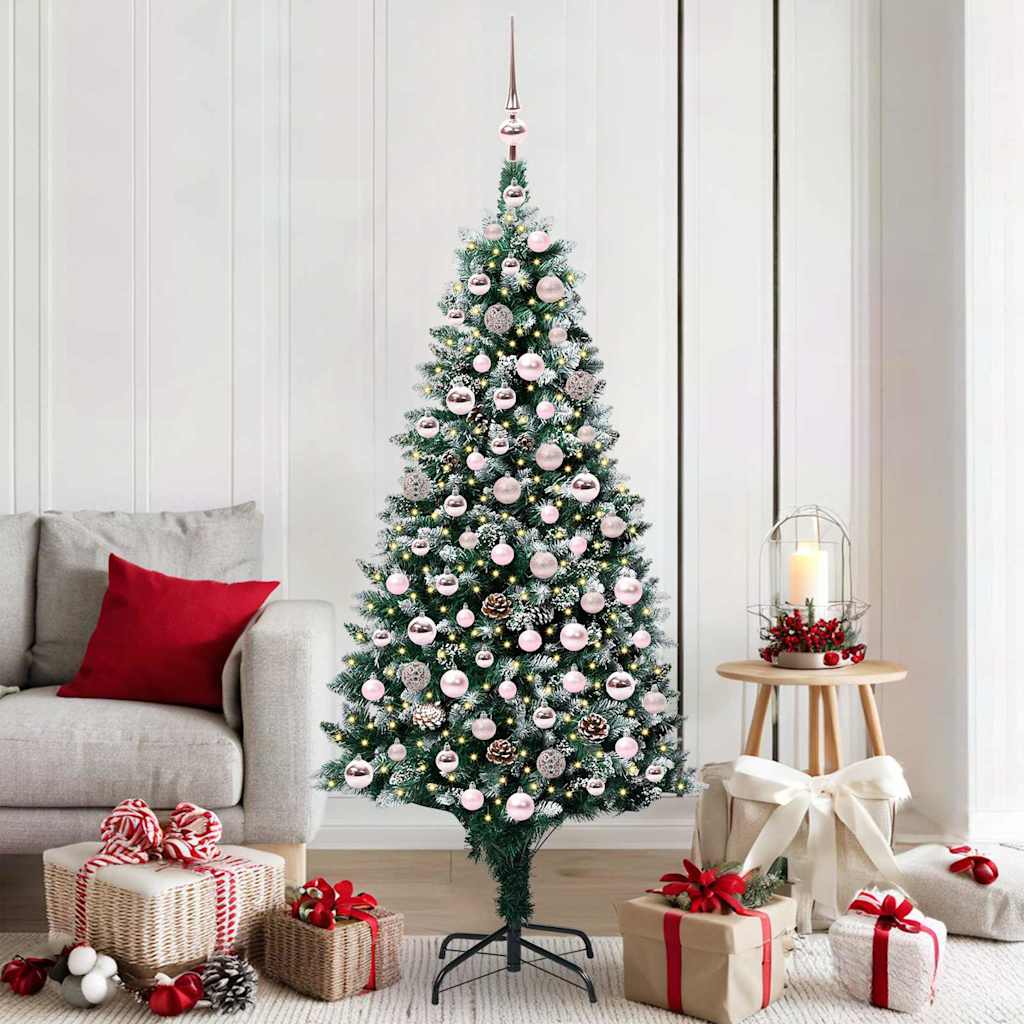 Vidaxx künstlicher Weihnachtsbaum grün 180 cm PVC und Stahl und Kunststoff