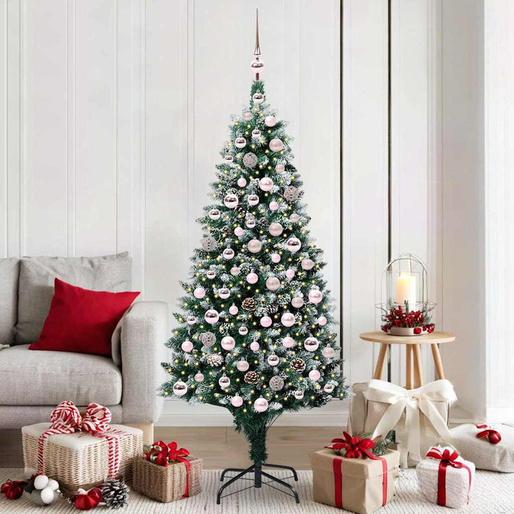 Vidaxx künstlicher Weihnachtsbaum grün 180 cm PVC und Stahl und Kunststoff
