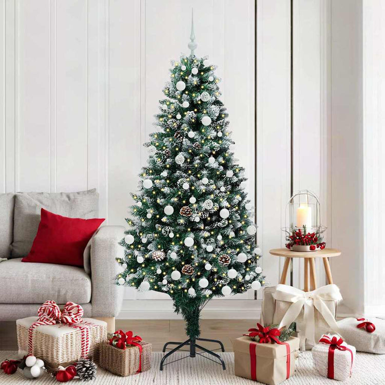 Vidaxx künstlicher Weihnachtsbaum grün 180 cm PVC und Stahl und Kunststoff