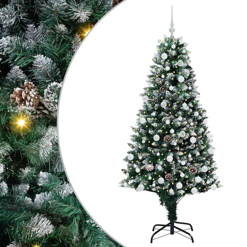 Vidaxx künstlicher Weihnachtsbaum grün 180 cm PVC und Stahl und Kunststoff