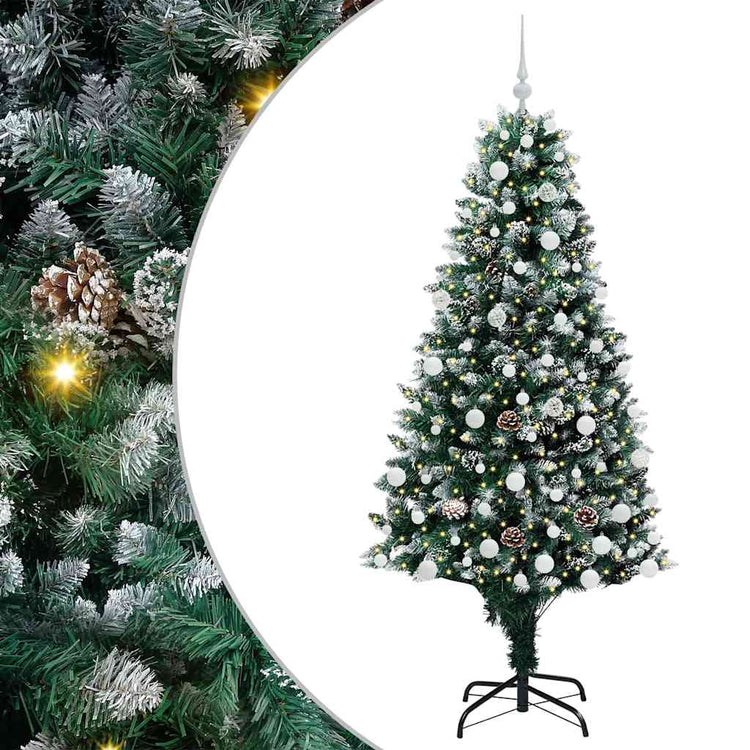 Vidaxx künstlicher Weihnachtsbaum grün 180 cm PVC und Stahl und Kunststoff