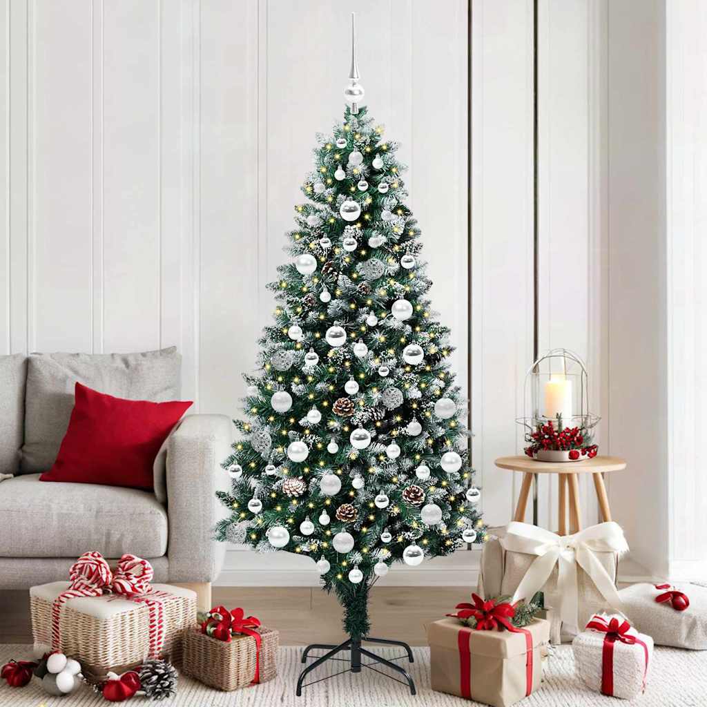 Vidaxx künstlicher Weihnachtsbaum grün 180 cm PVC und Stahl und Kunststoff