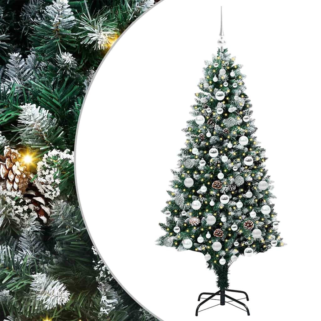 Vidaxx künstlicher Weihnachtsbaum grün 180 cm PVC und Stahl und Kunststoff