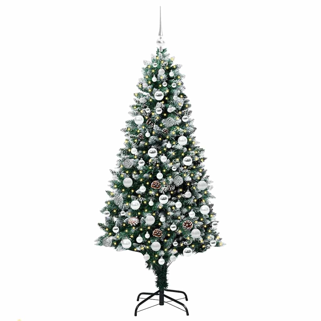 Vidaxx künstlicher Weihnachtsbaum grün 180 cm PVC und Stahl und Kunststoff