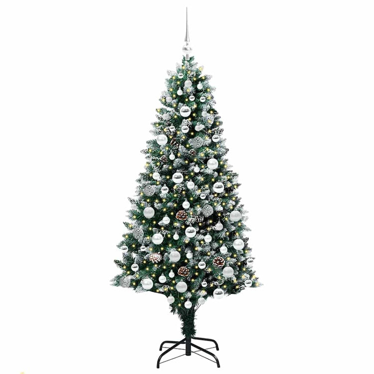 Vidaxx künstlicher Weihnachtsbaum grün 180 cm PVC und Stahl und Kunststoff