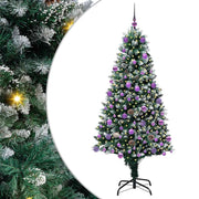 Vidaxx künstlicher Weihnachtsbaum grün 180 cm PVC und Stahl und Kunststoff - afbeelding 2