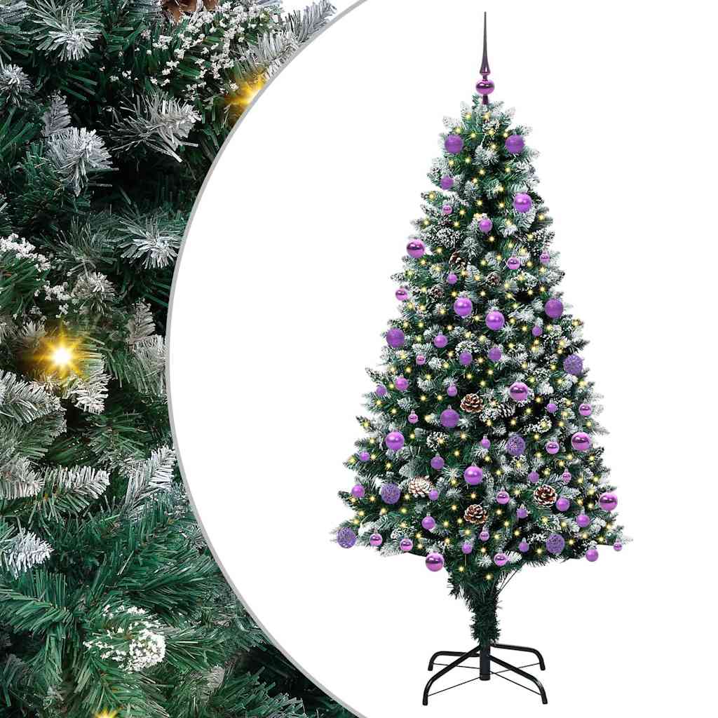 Vidaxx künstlicher Weihnachtsbaum grün 180 cm PVC und Stahl und Kunststoff