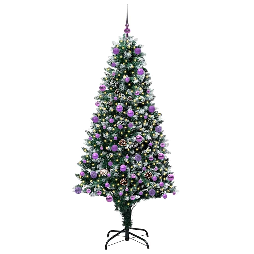 Vidaxx künstlicher Weihnachtsbaum grün 180 cm PVC und Stahl und Kunststoff