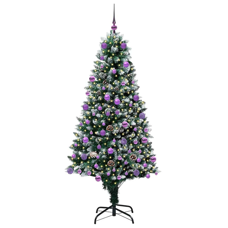 Vidaxx künstlicher Weihnachtsbaum grün 180 cm PVC und Stahl und Kunststoff