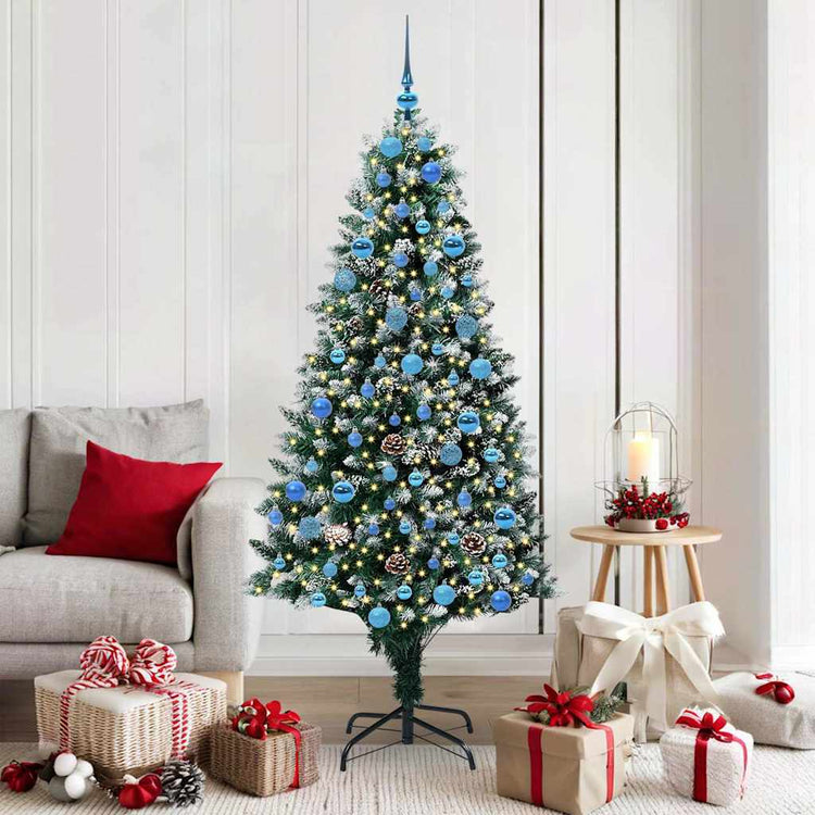 Vidaxx künstlicher Weihnachtsbaum grün 180 cm PVC und Stahl und Kunststoff